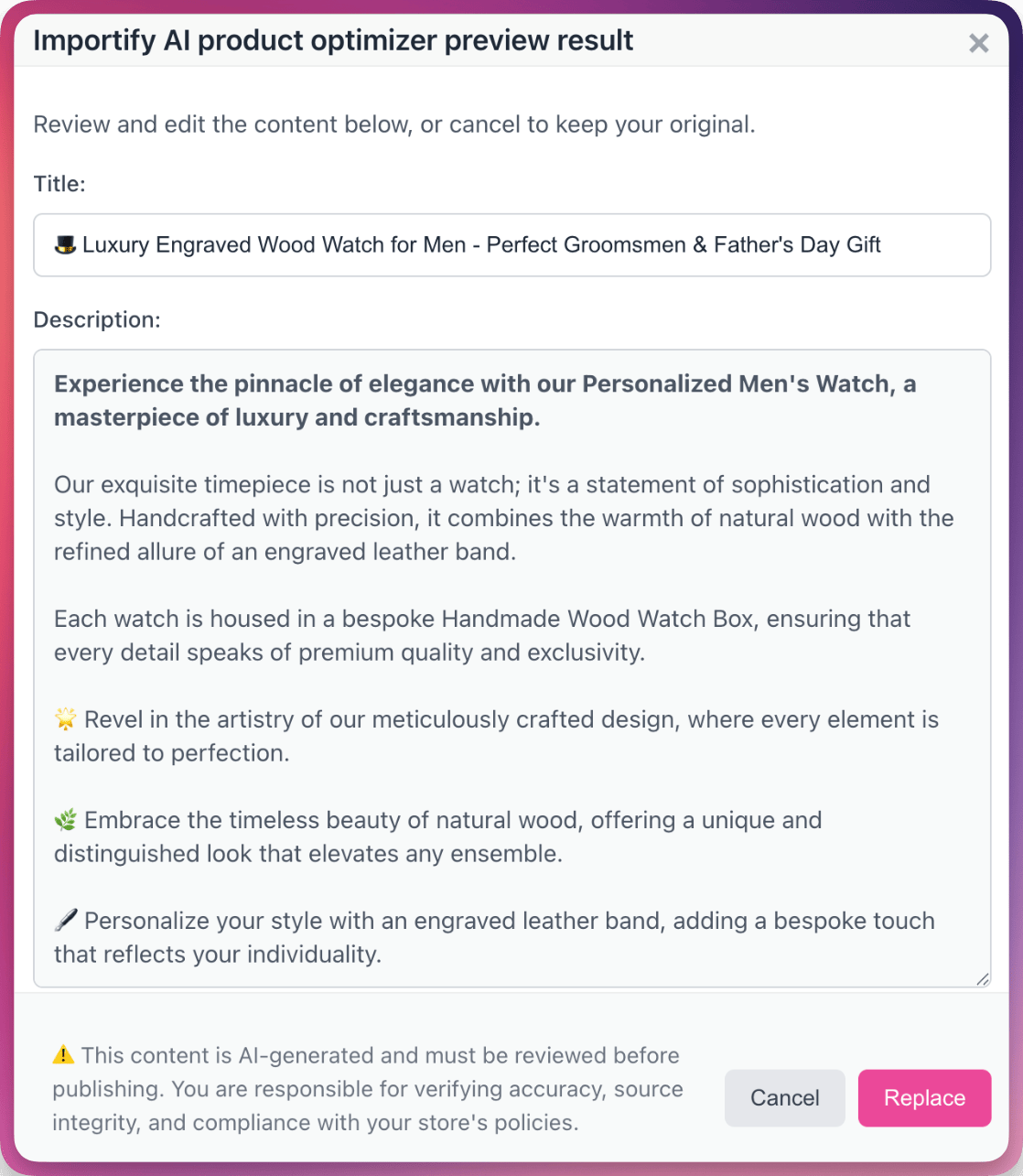 ai product optimizer
